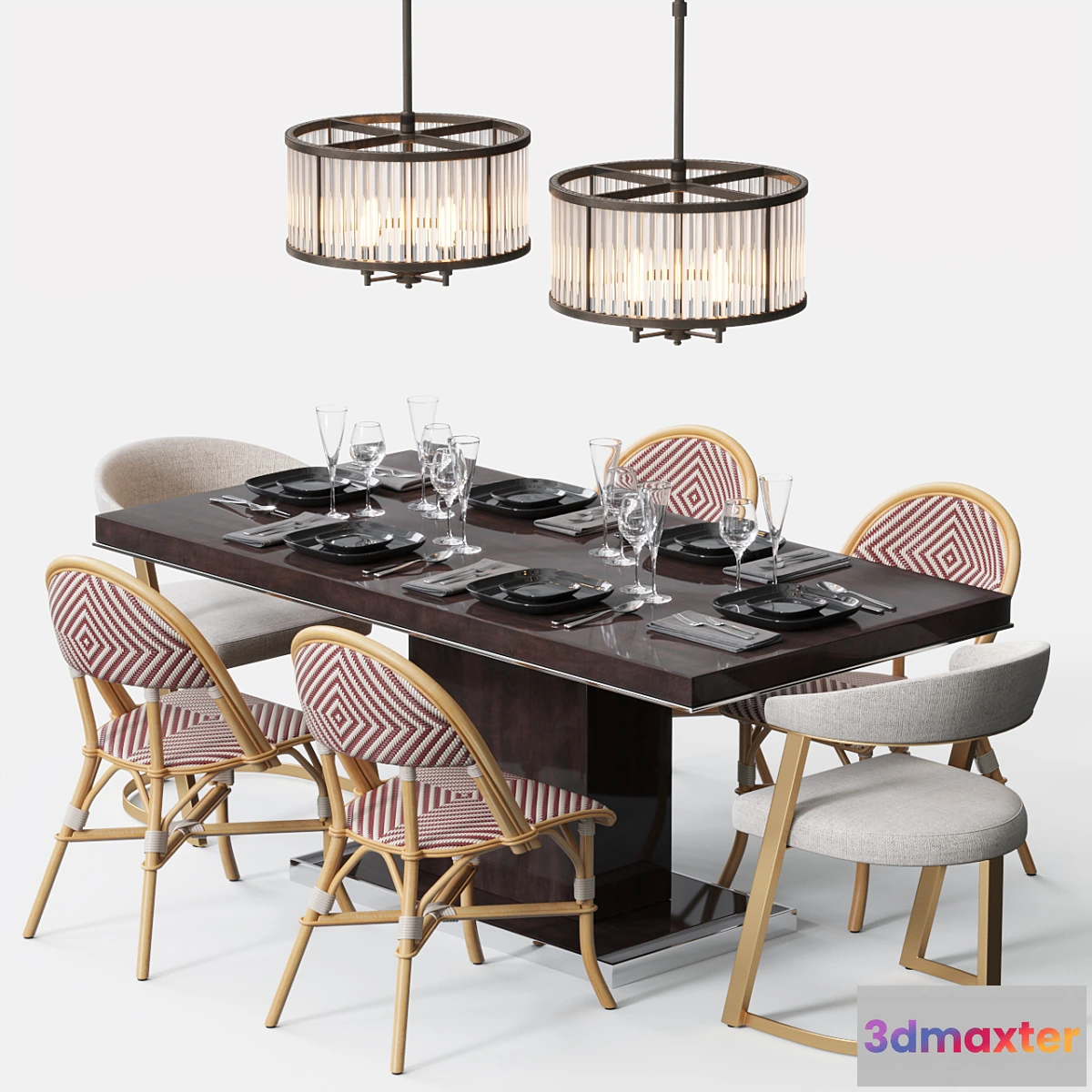 1310921 - Eichholtz Dining Set B 3D Max