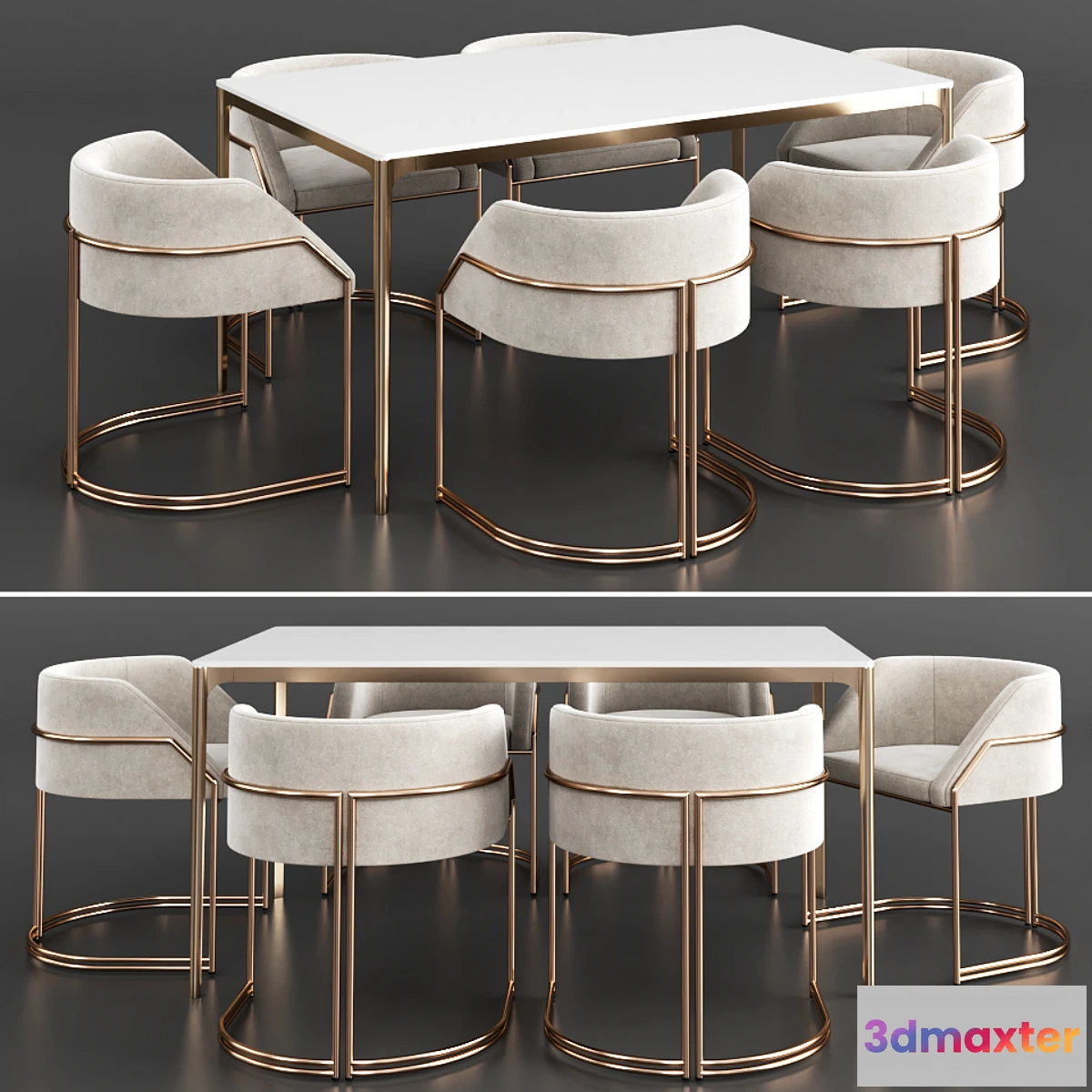 1311968 - Dinning set 8 3D Max