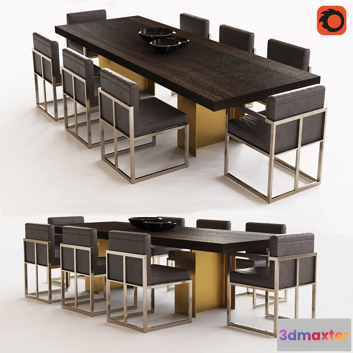 1319832 - BEAM RECTANGULAR DINING TABLE 3D Max