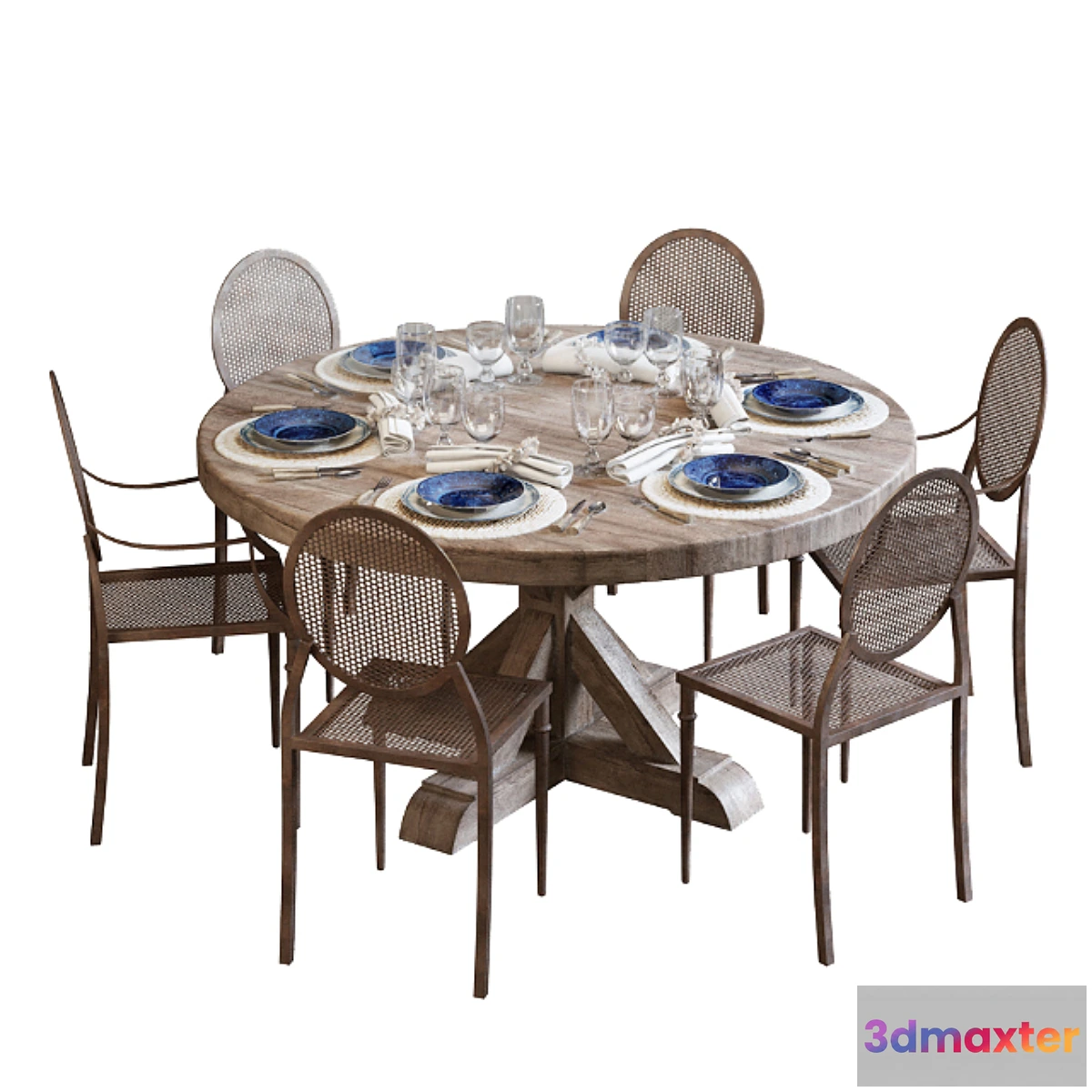 1320435 - Flamant dining set 001 - No.2 3D Max