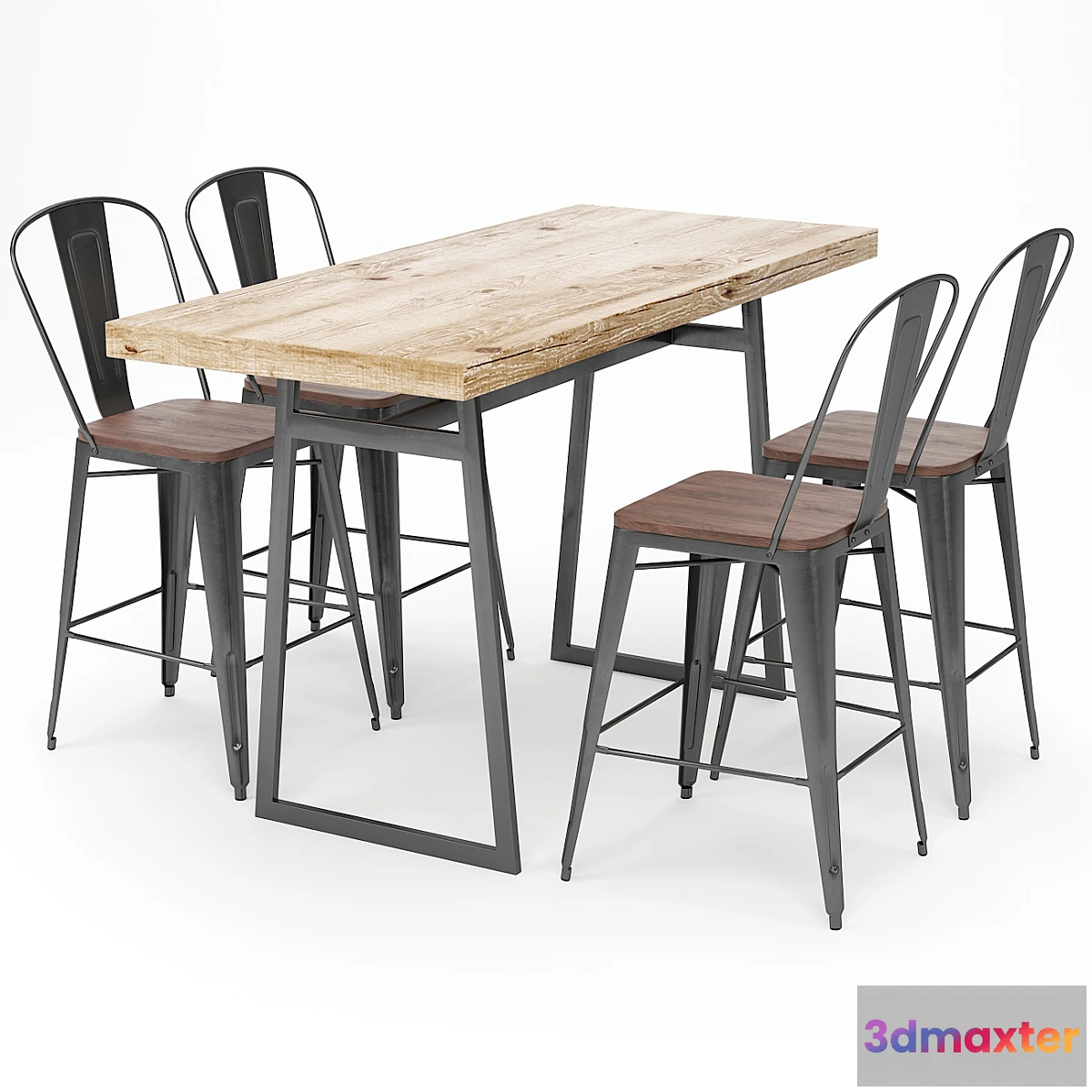 1321173 - Bar Table and Stool Sets 05 3D Max
