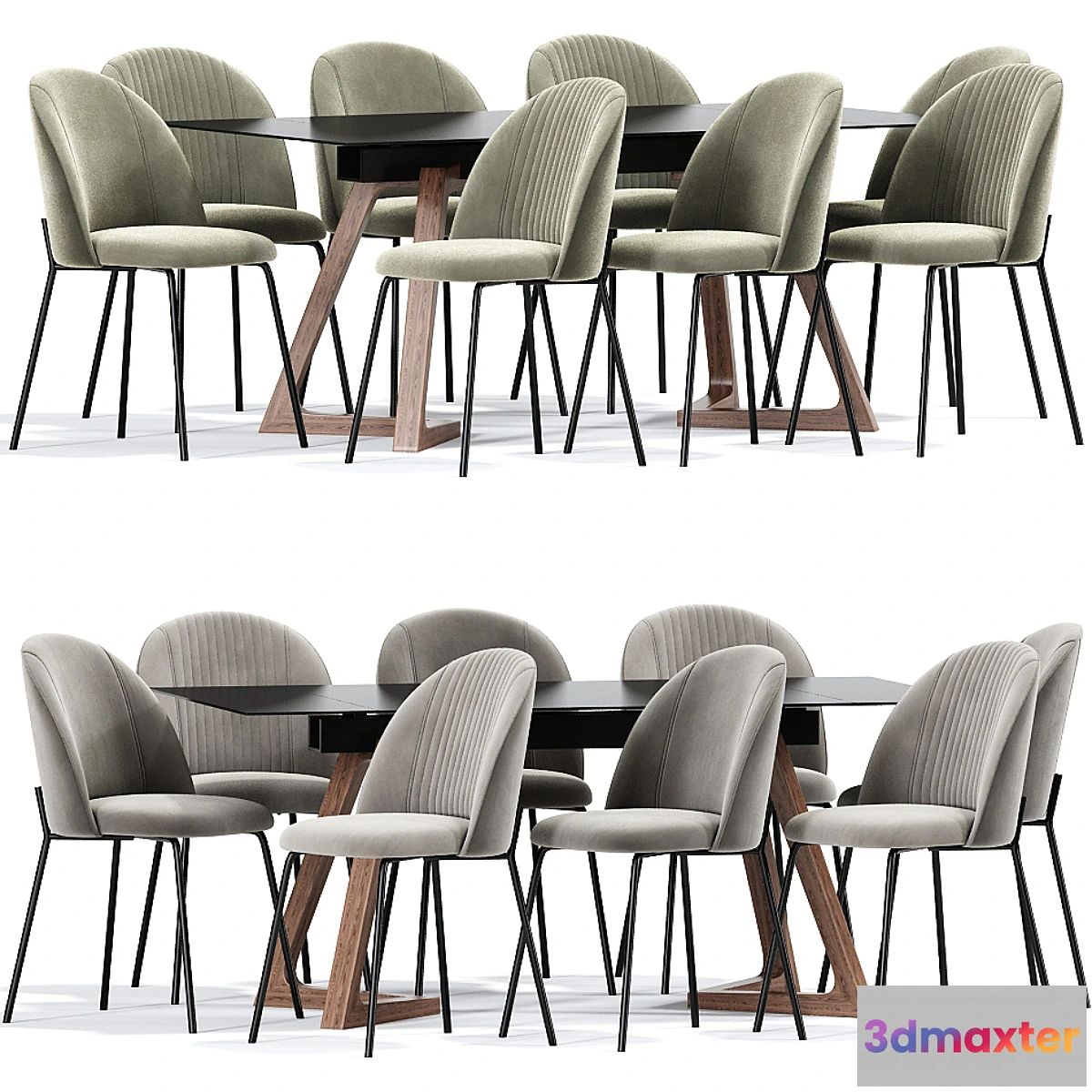 1322472 - Cloyd Dining Chair Table 3D Max