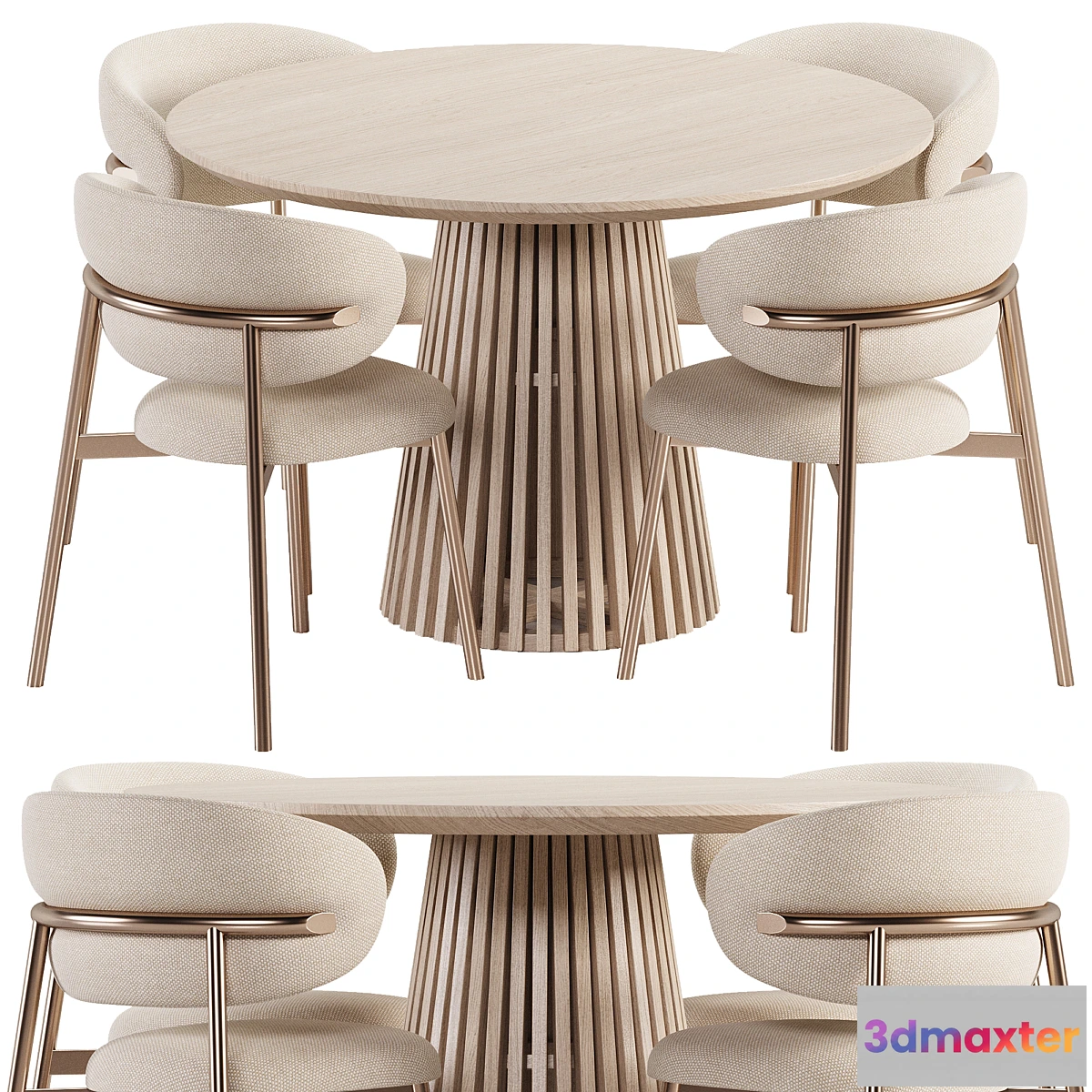 1323439 - Dining Set 07 3D Max