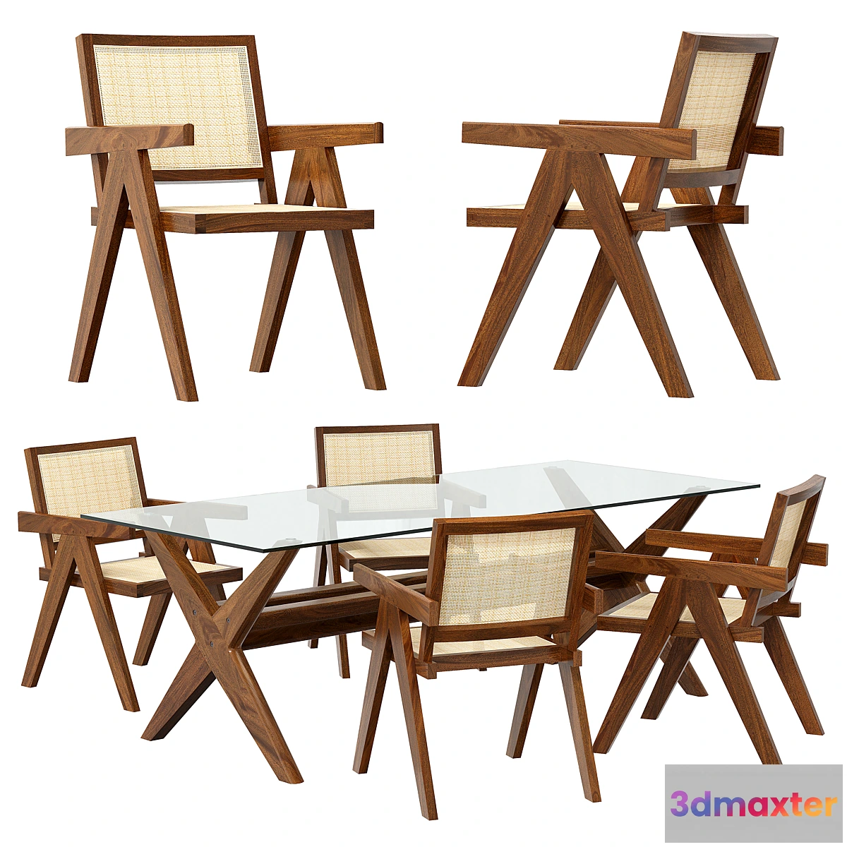 1327071 - Eichholtz dining set 3D Max