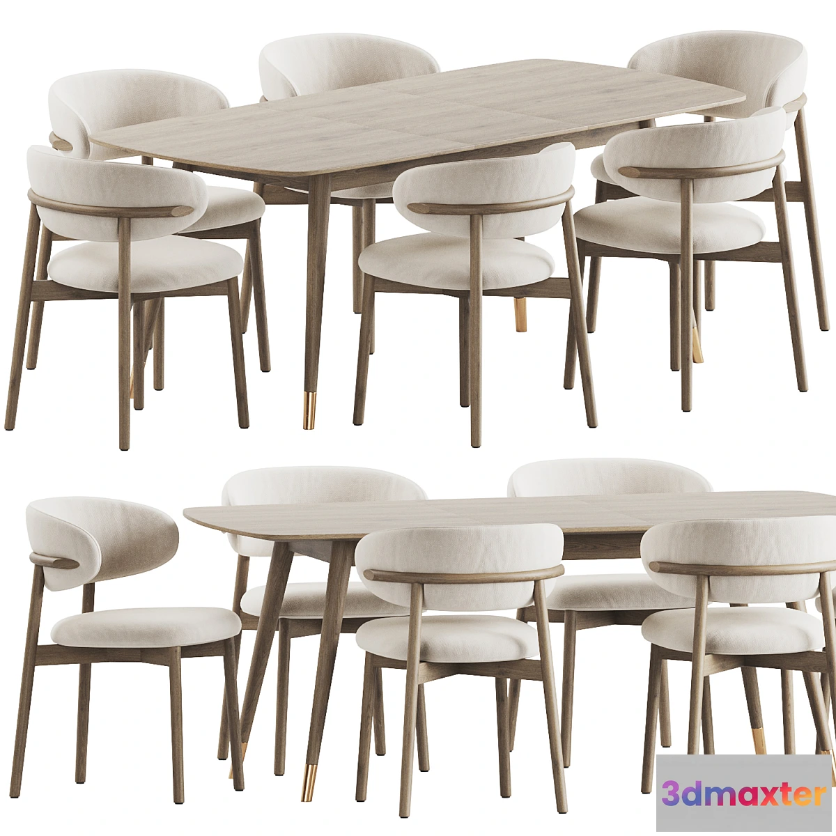 1328201 - Dining Set 40 3D Max
