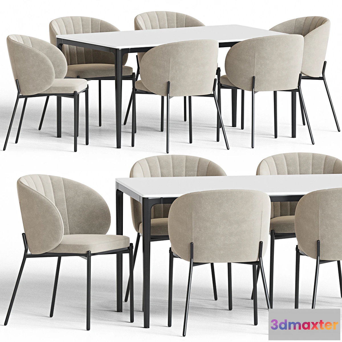 1328251 - Dining Set 98 3D Max