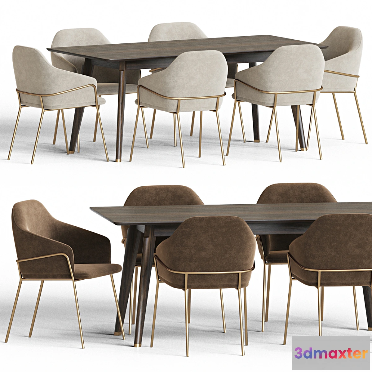 1329213 - Dining Set 22 3D Max