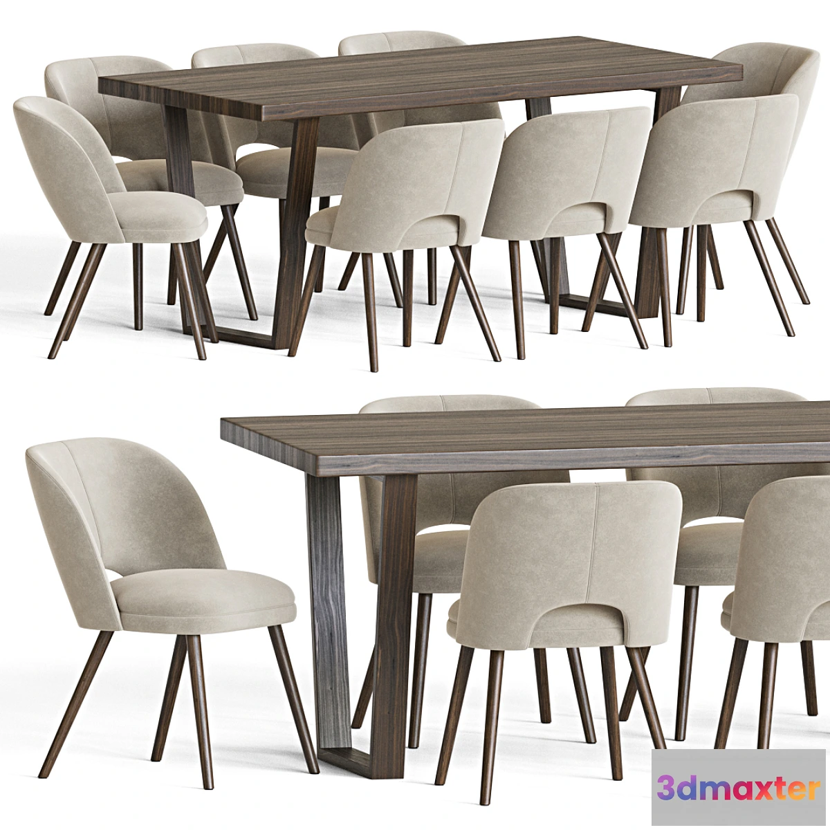 1335247 - Dining Set 20 3D Max