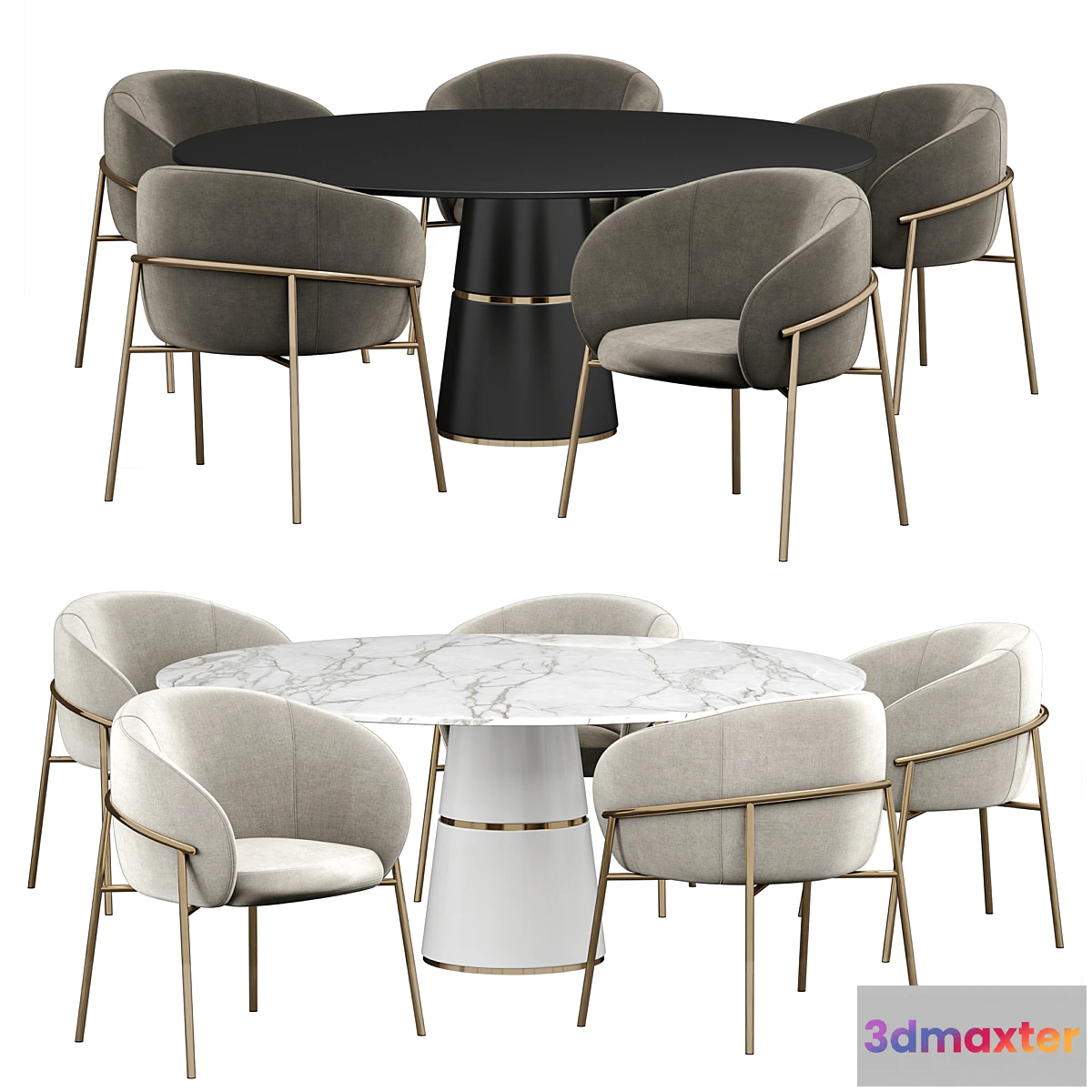 1337504 - Rimo dinning set 3D Max