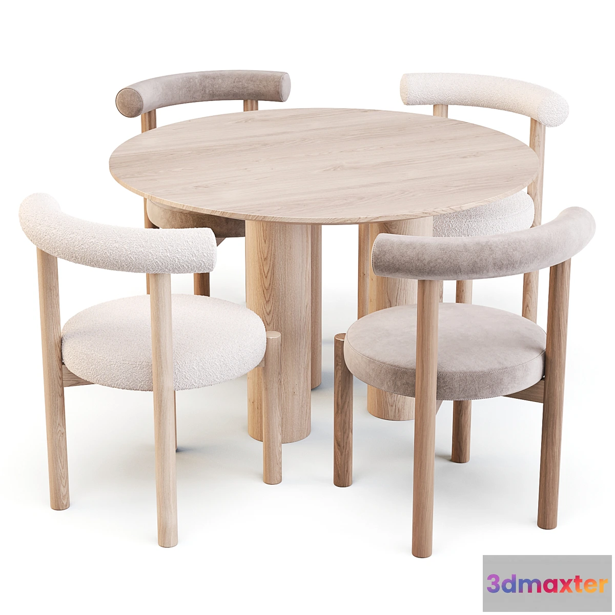 1339169 - Lulu and Georgia Dame Chair and Mojave Table - Dining Set 3D Max