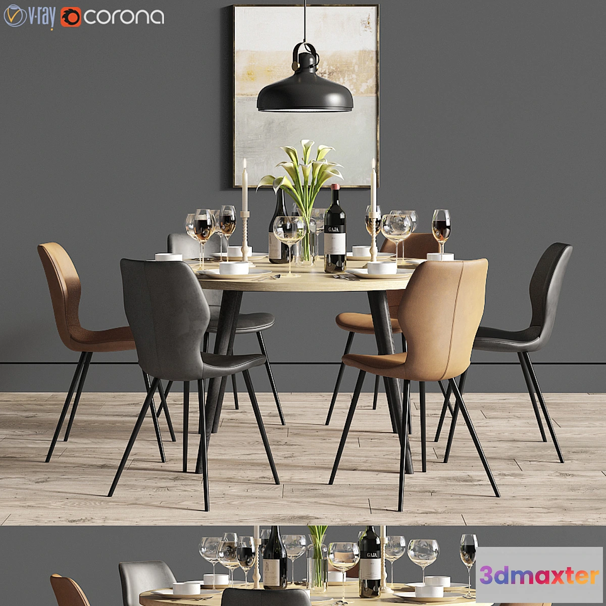 1339195 - Dinning Set 27 3D Max