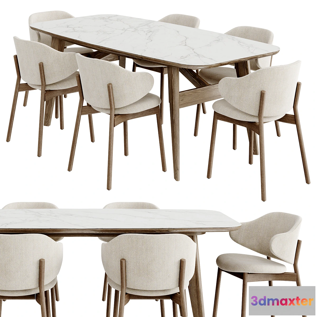 1340165 - Dinning Set 108 3D Max