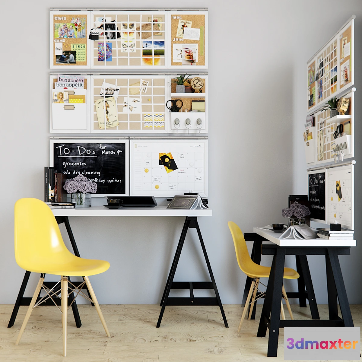 1344674 - Working table with filling 3D Max