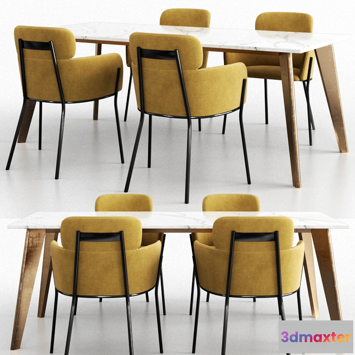 1345139 - CB2 Dinning Set 8 3D Max