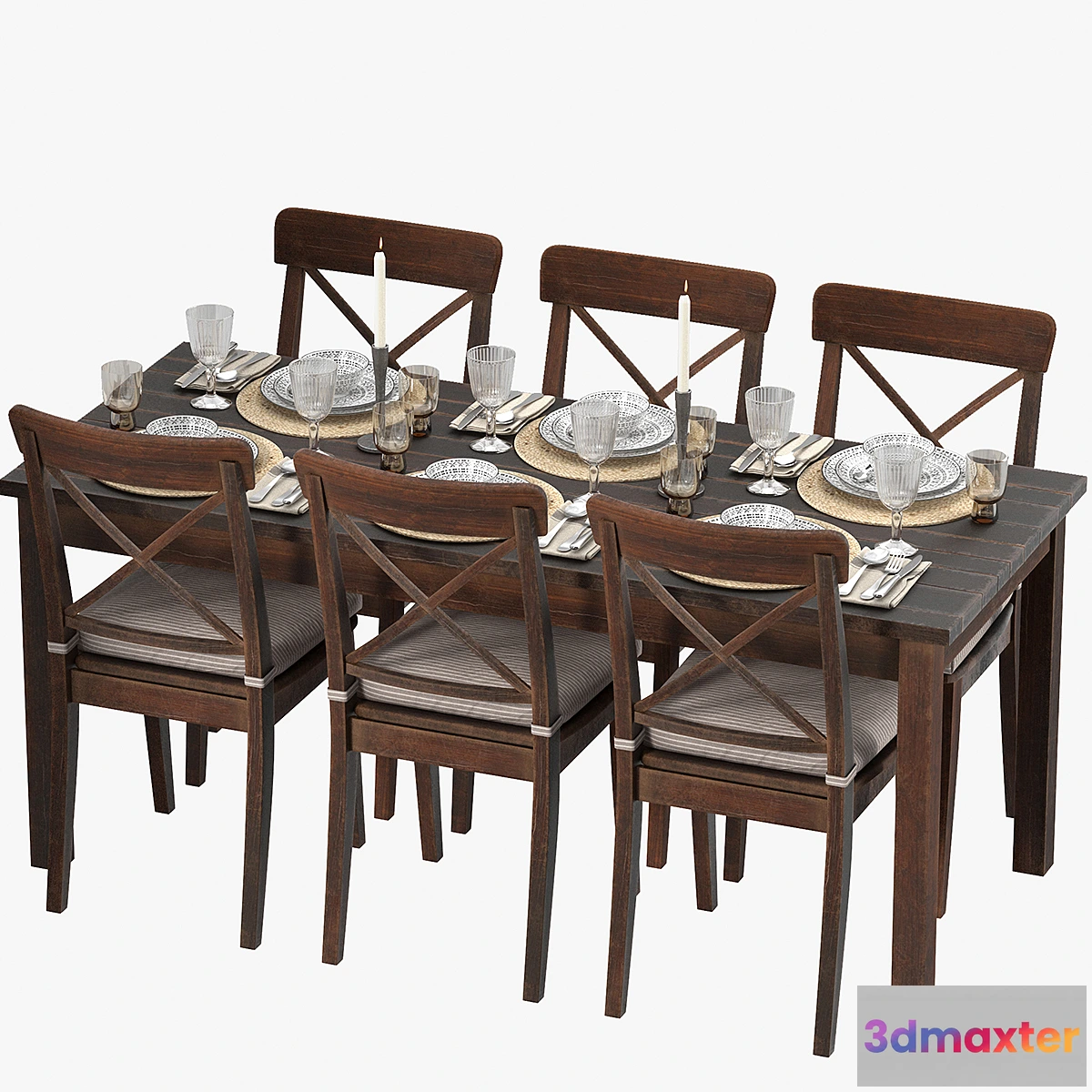 1345346 - Serving-Table + chair 3D Max