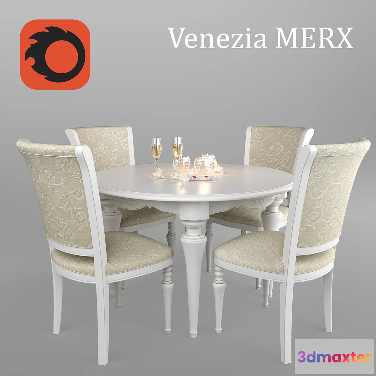 1350325 - Table and chairs Venezia Merx 3D Max