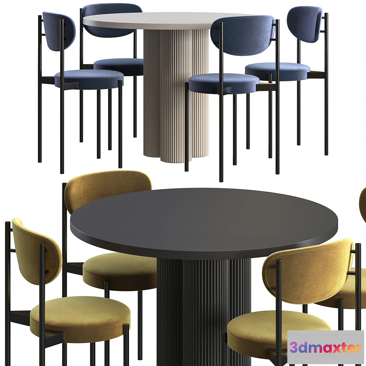 1356651 - Dining table Corner Design Ary Texture + chair Corner Design Wonder 3D Max