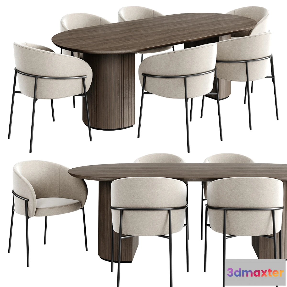 1357527 - Dinning set 21 - No.2 3D Max