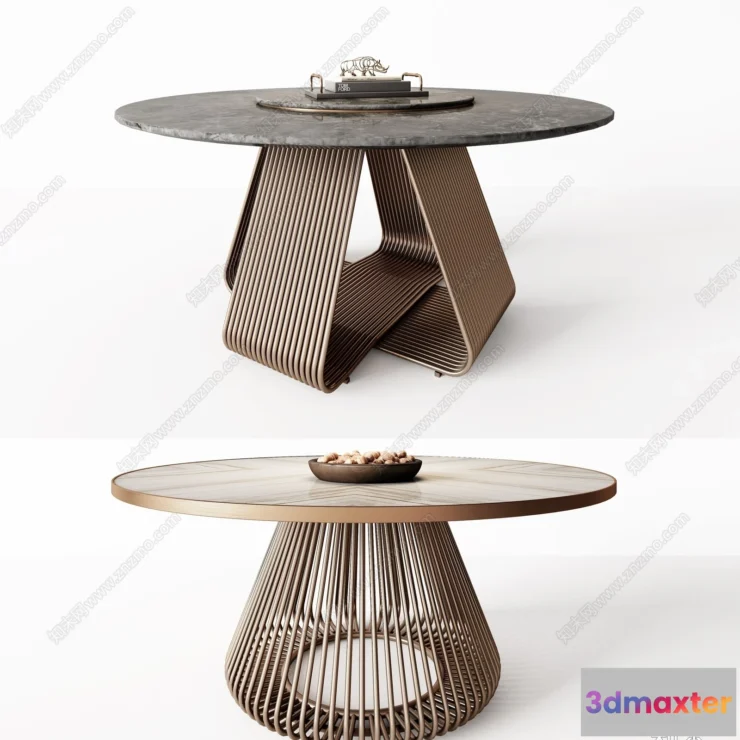 1358313 - Dining Table - 3D Models - 3D Furniture Models for Interior - 019 3D Max