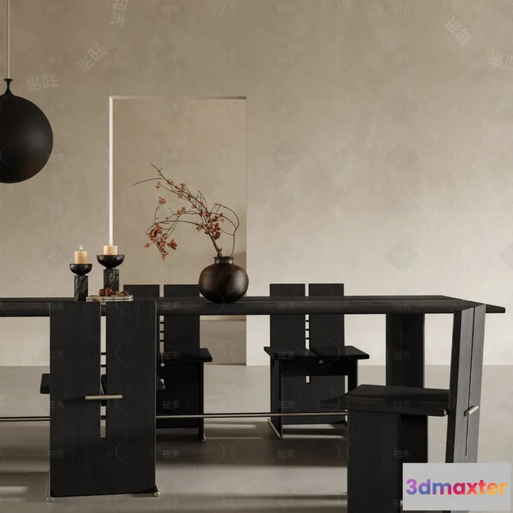 1360136 - Dining Table - 3D Models - 3D Furniture Models for Interior - 045 3D Max