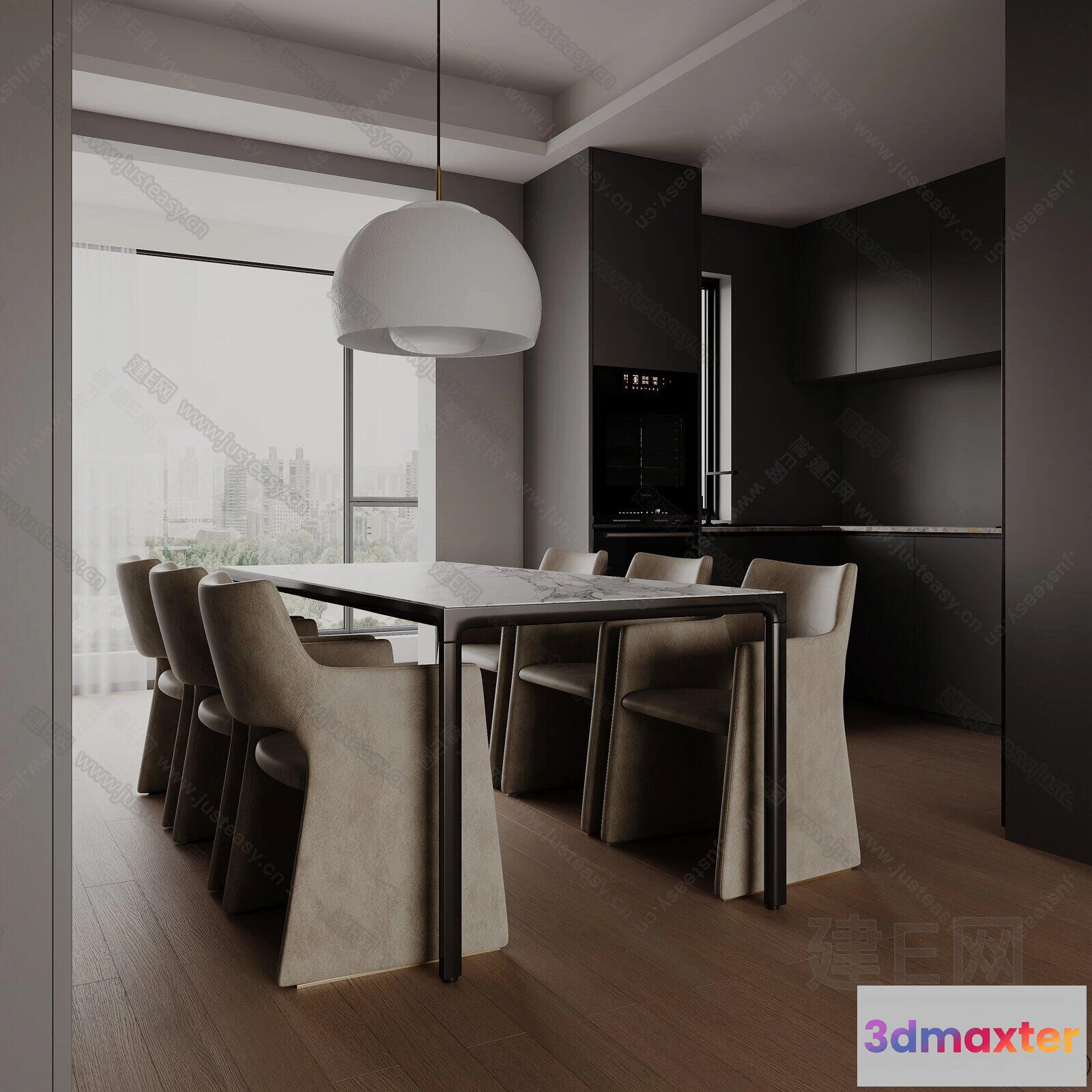 1360849 - Dining Table - 3D Models - 3D Furniture Models for Interior - 056 3D Max