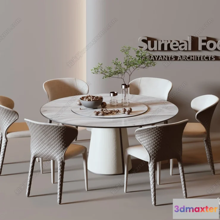 1363902 - Dining Table - 3D Models - 3D Furniture Models for Interior - 101 3D Max