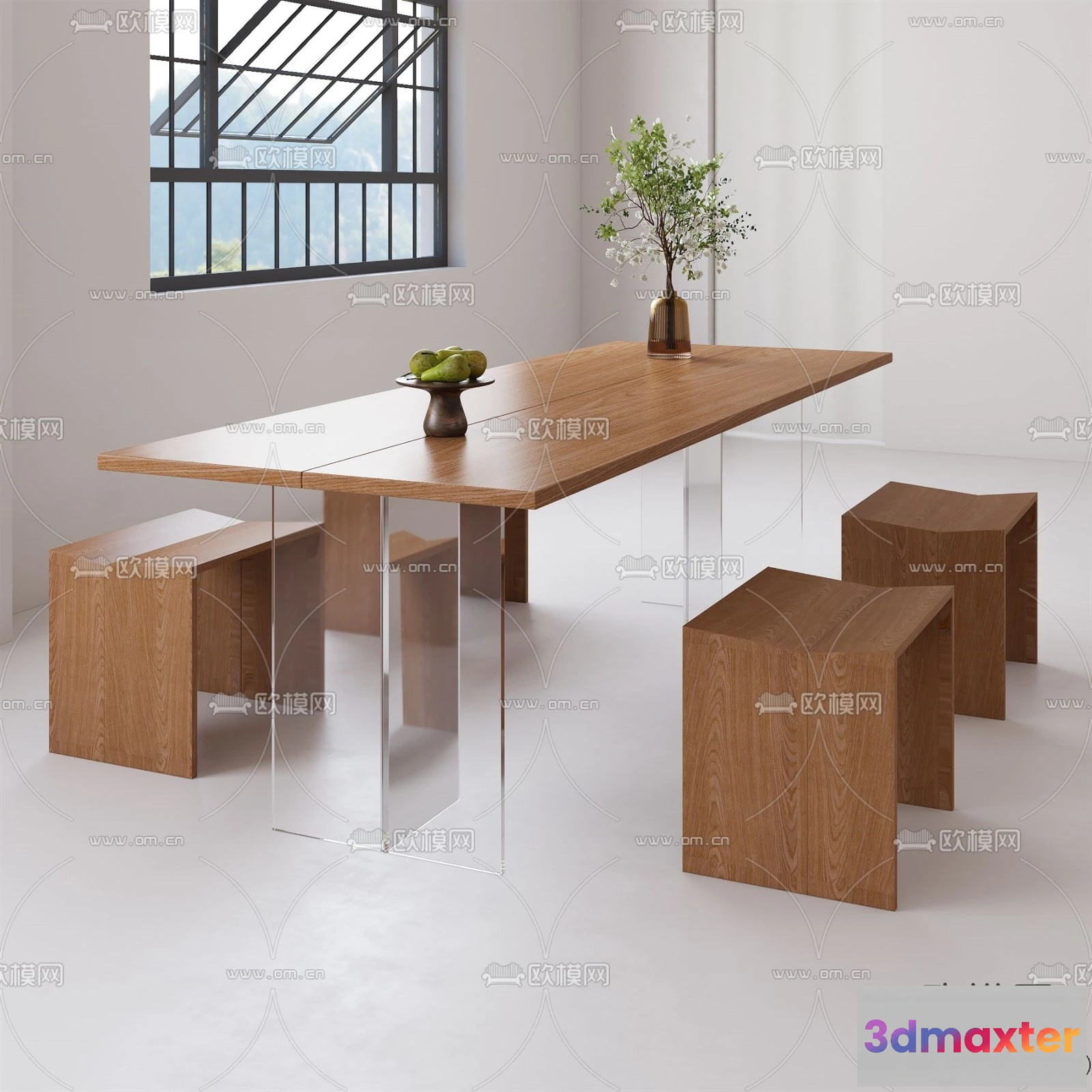 1367628 - Dining Table - 3D Models - 3D Furniture Models for Interior - 155 3D Max