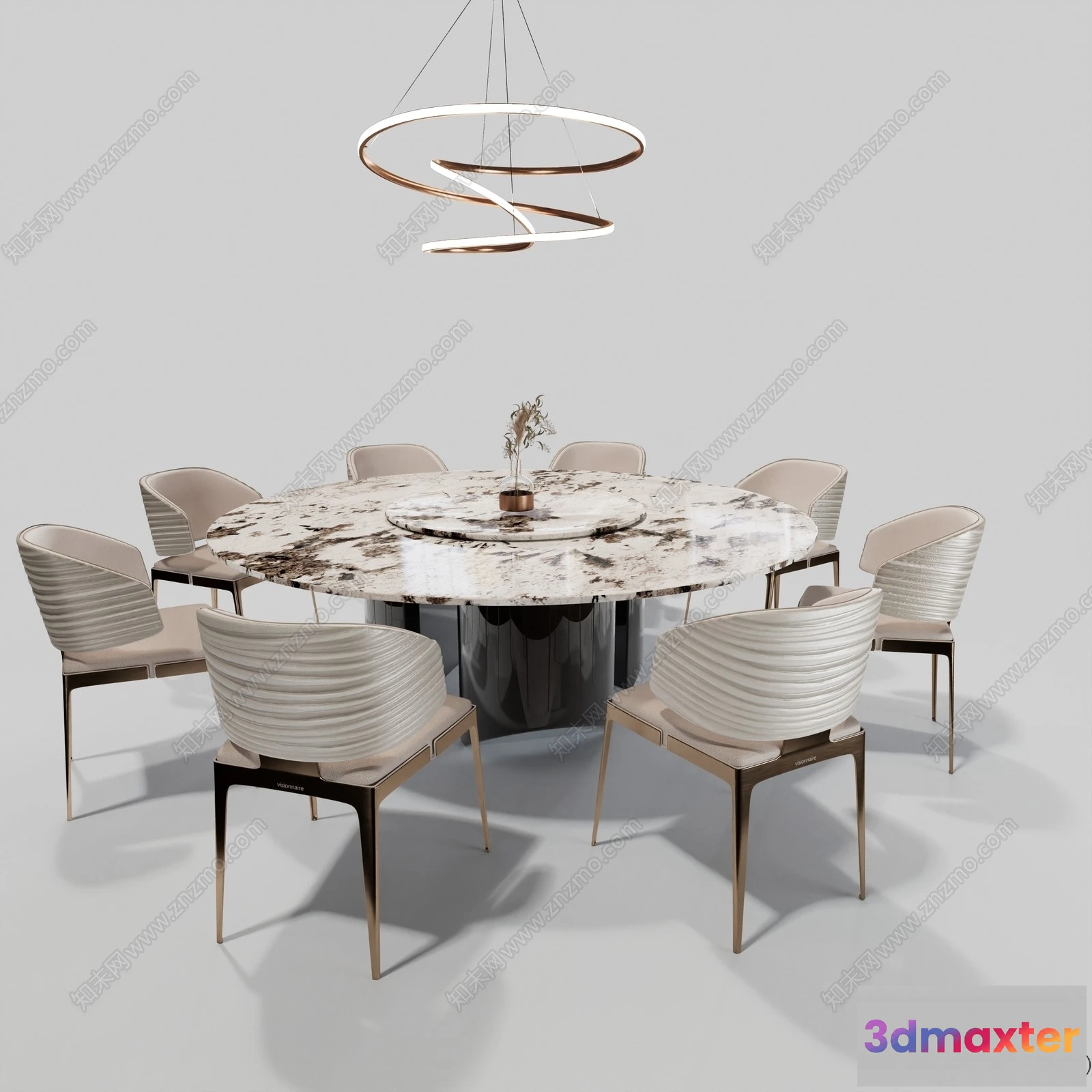 1370192 - Dining Table - 3D Models - 3D Furniture Models for Interior - 192 3D Max