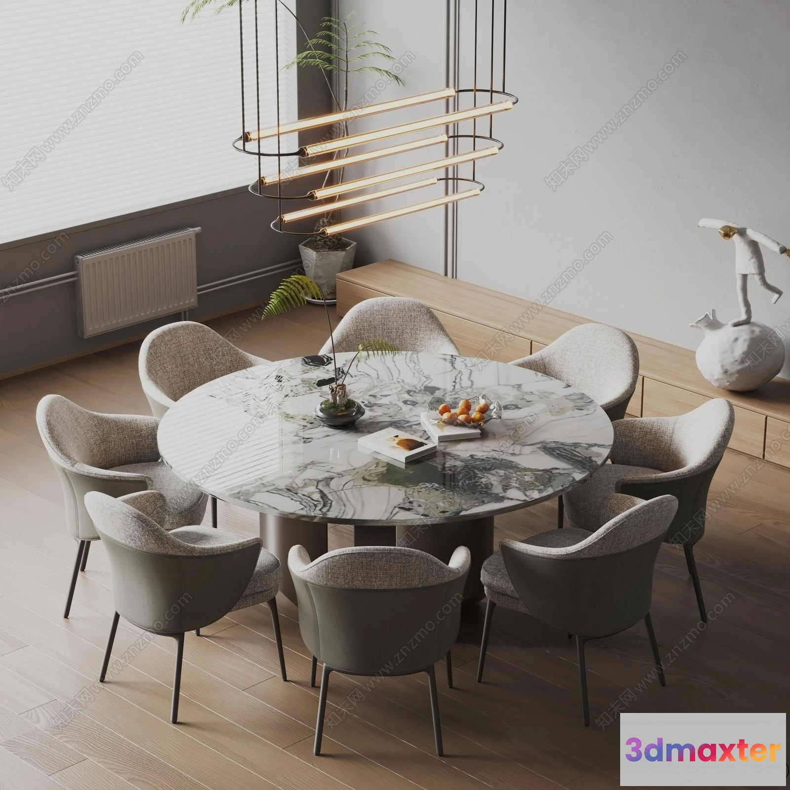 1370464 - Dining Table - 3D Models - 3D Furniture Models for Interior - 196 3D Max