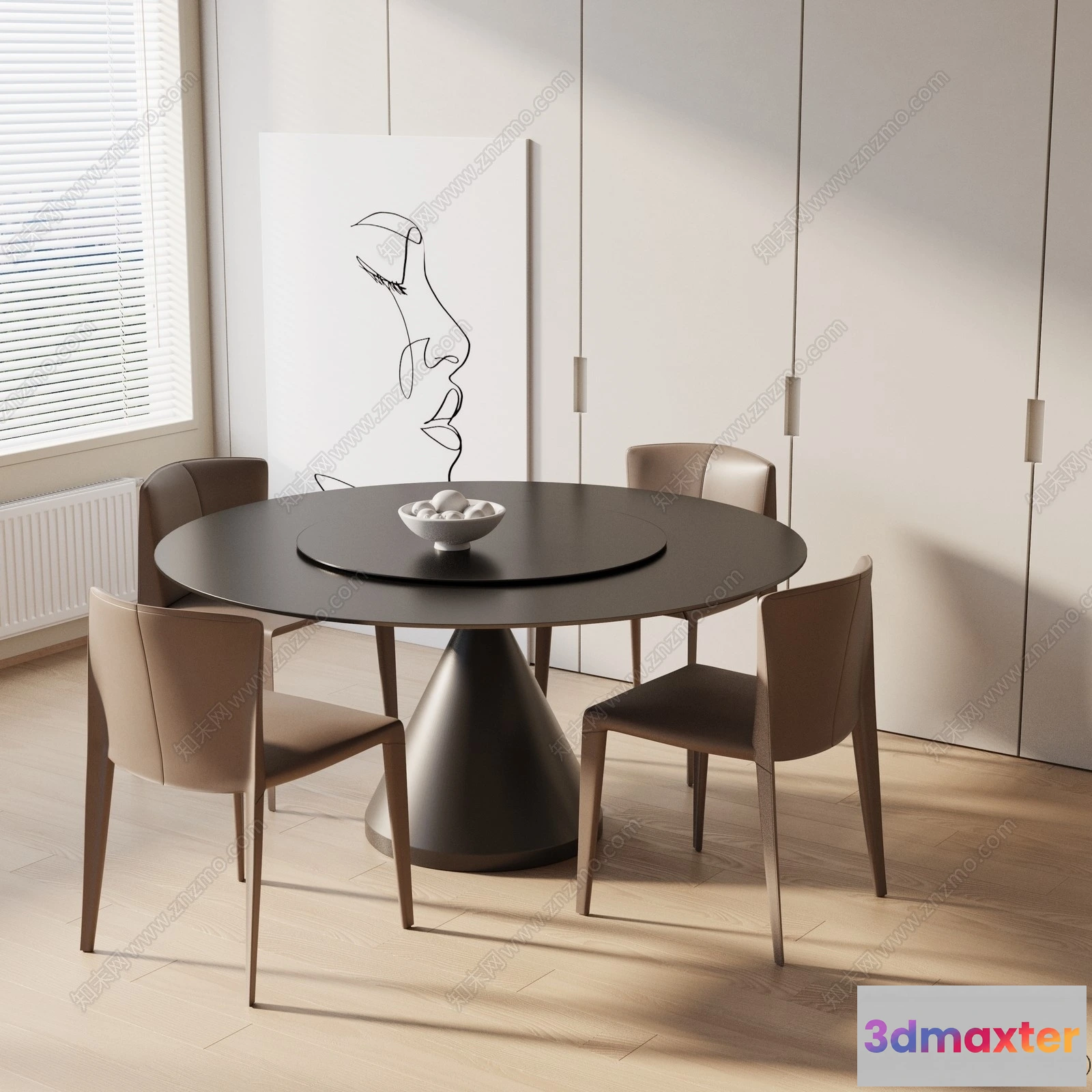 1370602 - Dining Table - 3D Models - 3D Furniture Models for Interior - 198 3D Max