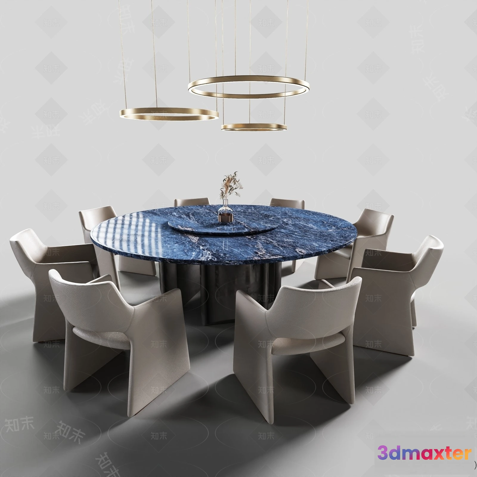 1370677 - Dining Table - 3D Models - 3D Furniture Models for Interior - 199 3D Max