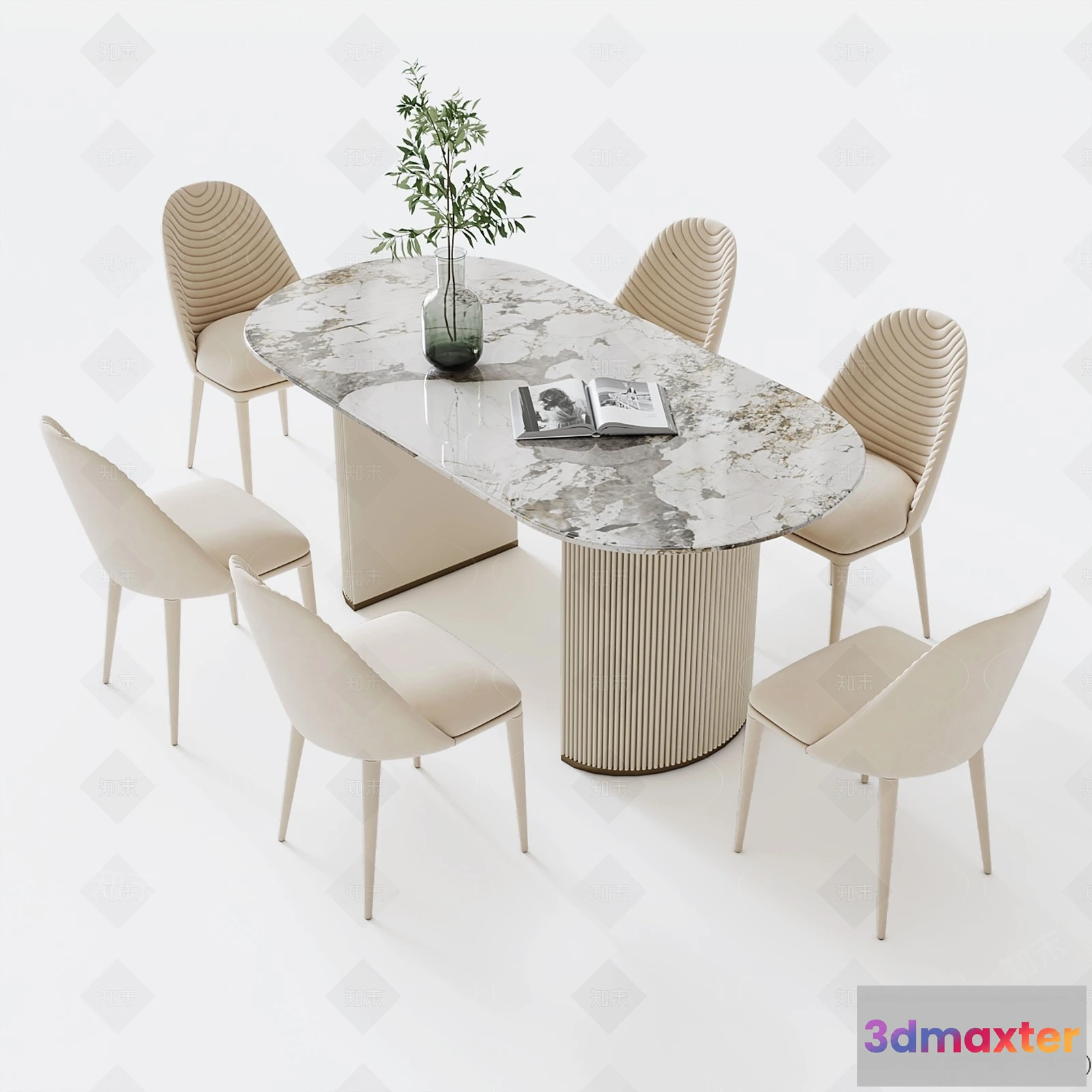 1371026 - Dining Table - 3D Models - 3D Furniture Models for Interior - 204 3D Max