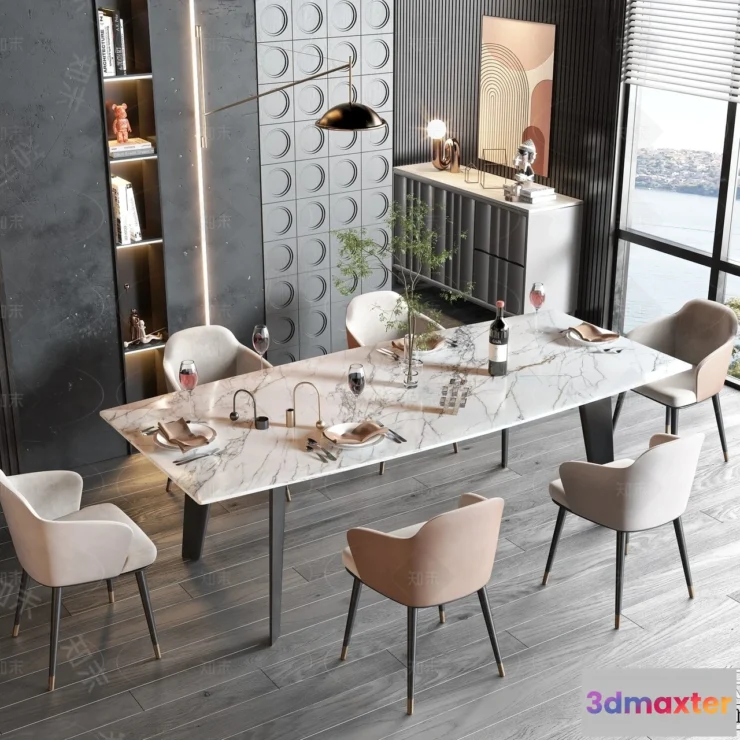 1373230 - Dining Table - 3D Models - 3D Furniture Models for Interior - 237 3D Max