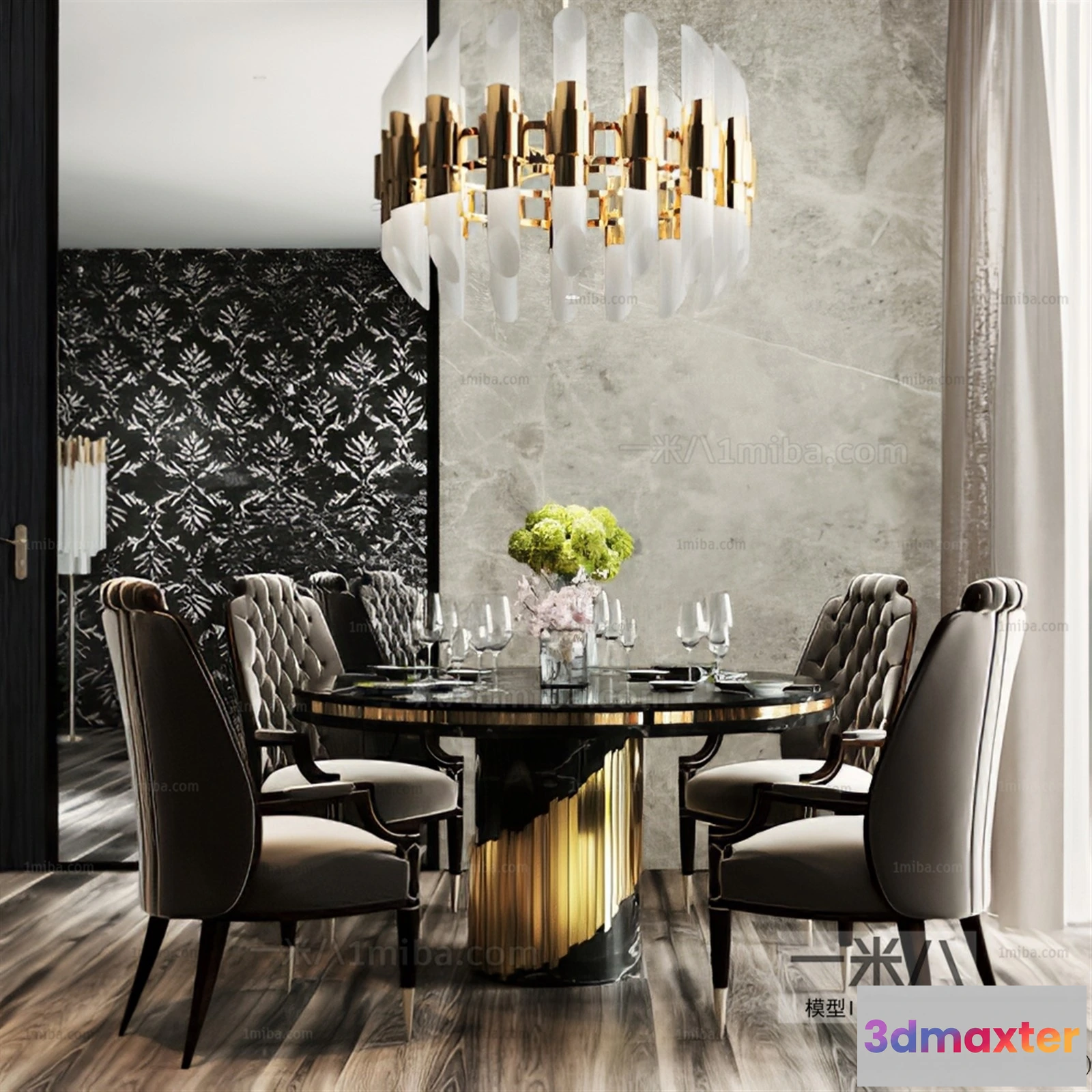 1373361 - Dining Table - 3D Models - 3D Furniture Models for Interior - 239 3D Max