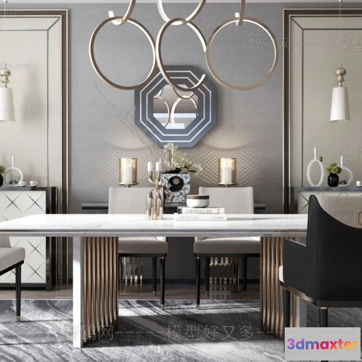 1373701 - Dining Table - 3D Models - 3D Furniture Models for Interior - 244 3D Max