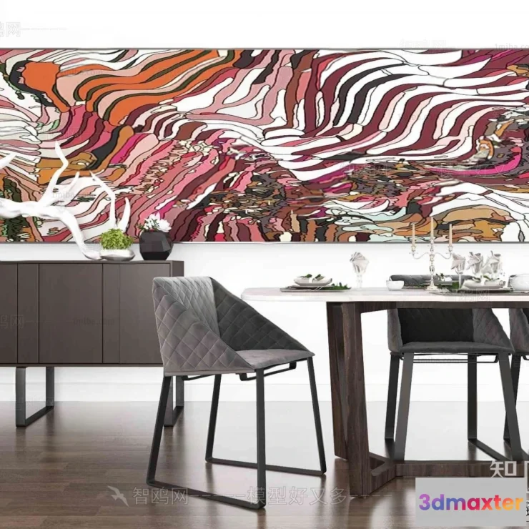 1374243 - Dining Table - 3D Models - 3D Furniture Models for Interior - 252 3D Max