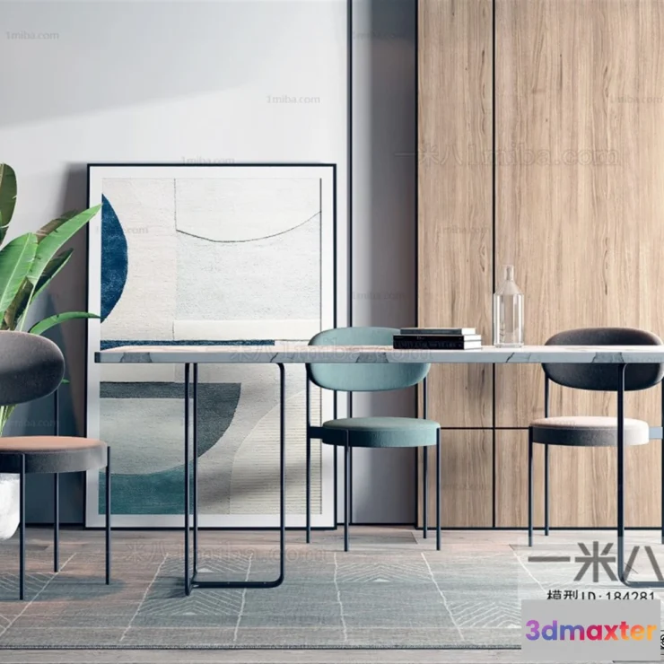 1375425 - Dining Table - 3D Models - 3D Furniture Models for Interior - 270 3D Max