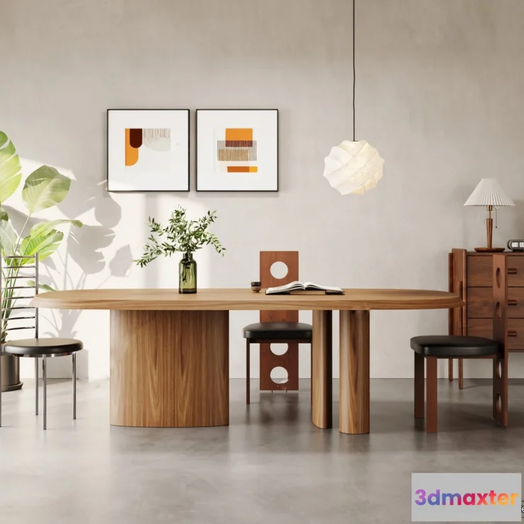 1391041 - Dining Table - 3D Models - 3D Furniture Models for Interior - 004 3D Max