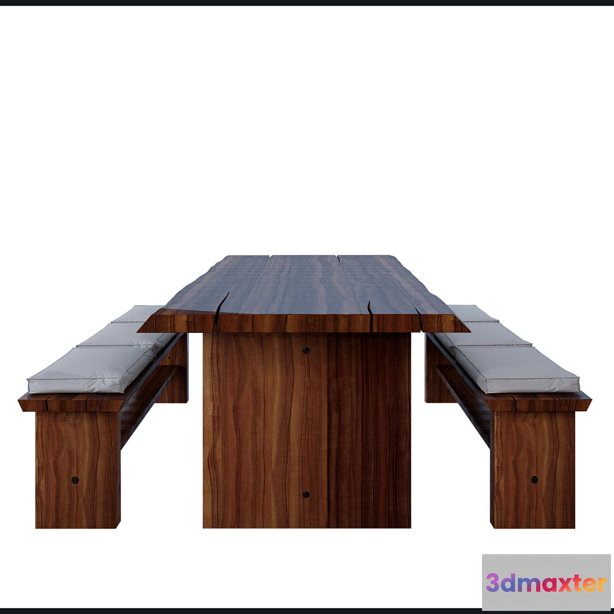 1394620 - table and benches 3D Max