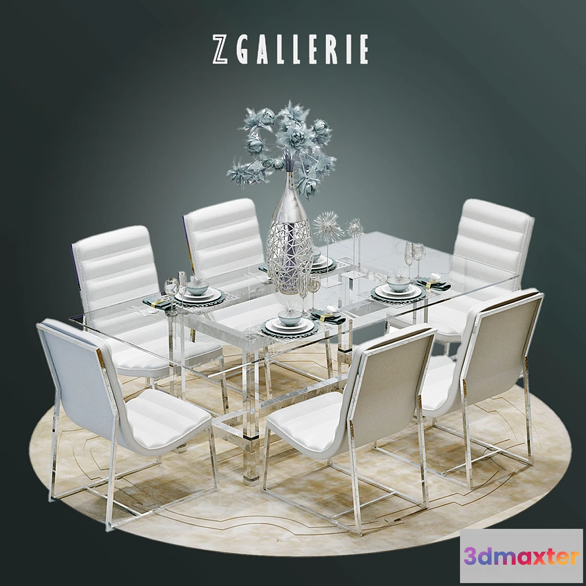 1396794 - ZGALERIE_dining group_cost group 3D Max
