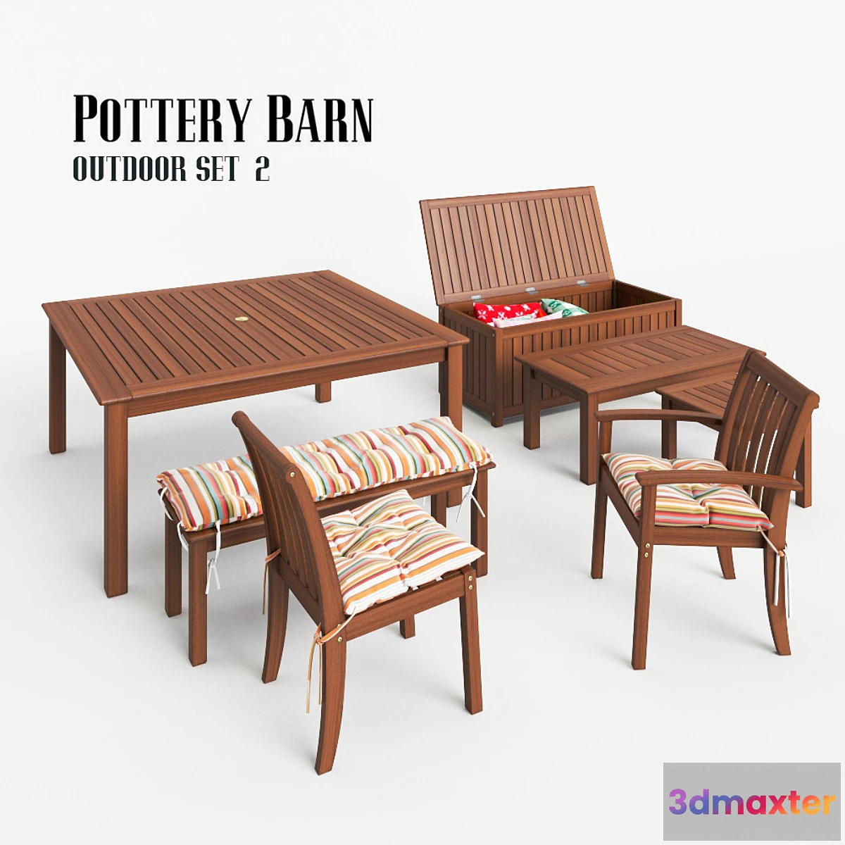 1397770 - Pottery Barn Outdoor Set 2 3D Max