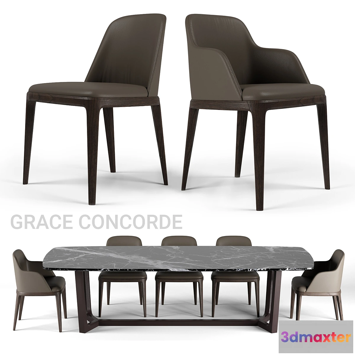 1397854 - Poliform dining set 3D Max