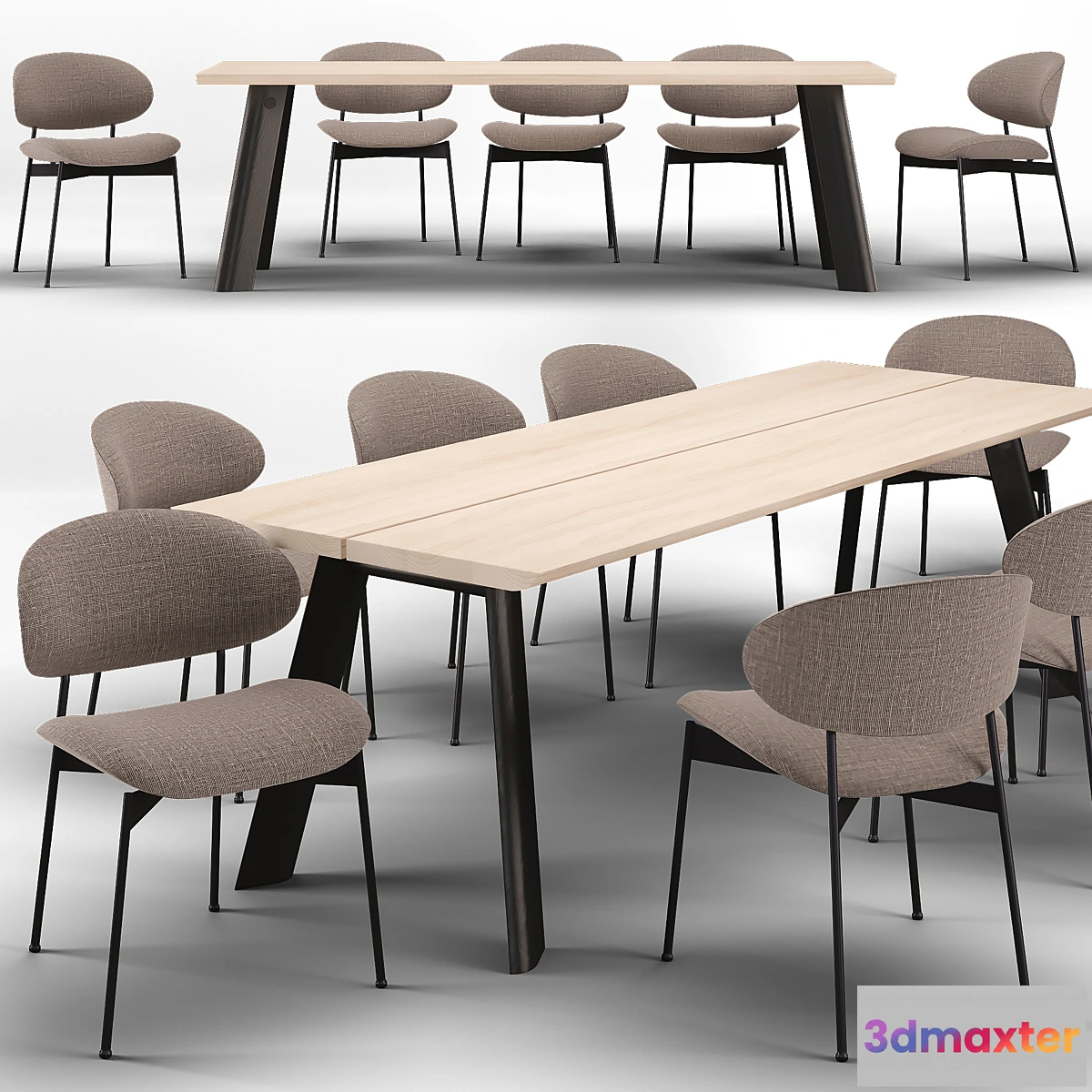 1401440 - More-moebel dinning set 3D Max