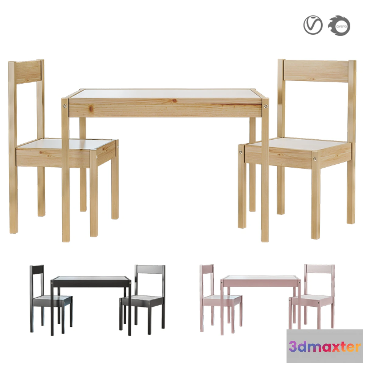 1402022 - Ikea Lätt Lett 3D Max