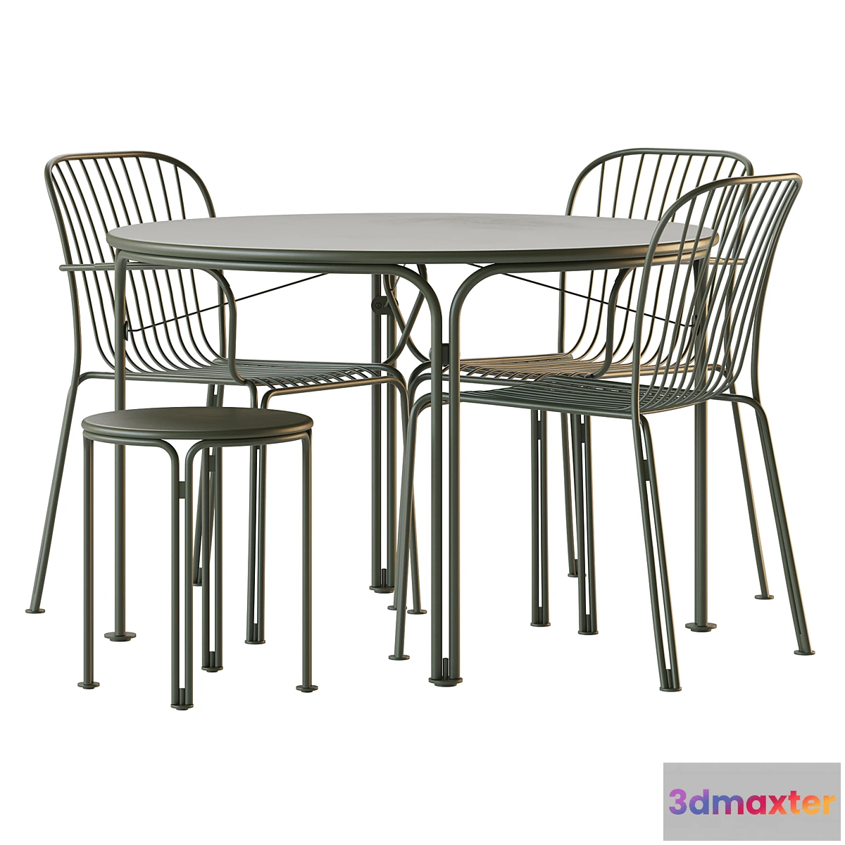 1402138 - SET THORVALD DINING TABLE AND CHAIRS 3D Max