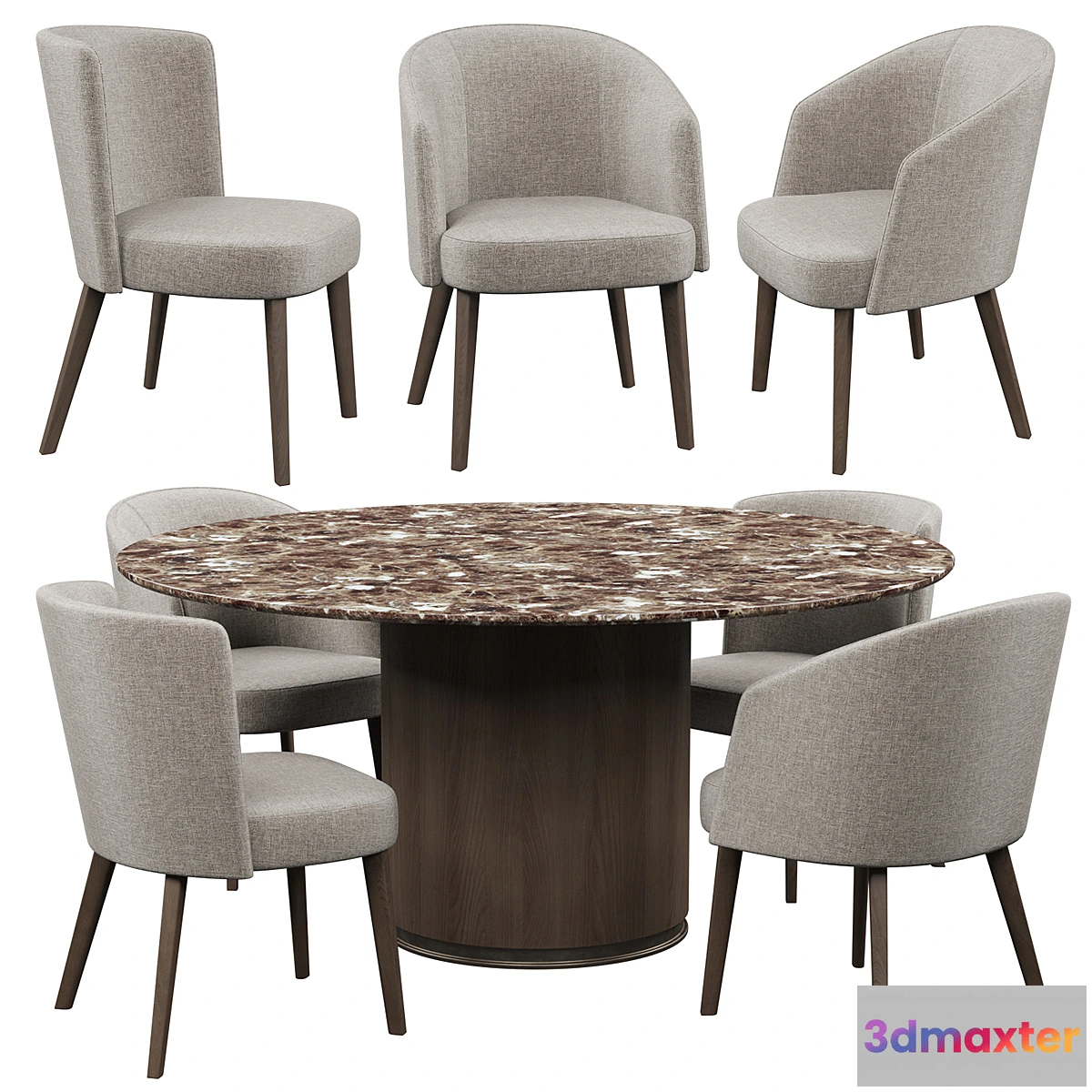 1402226 - Chairs Potocco Lena 3D Max