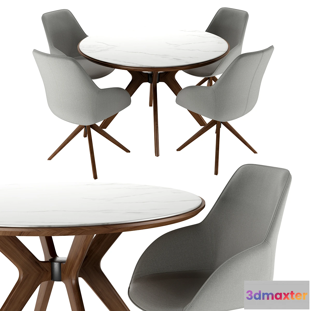 1402834 - Sheryl Chair and Tango Table 3D Max