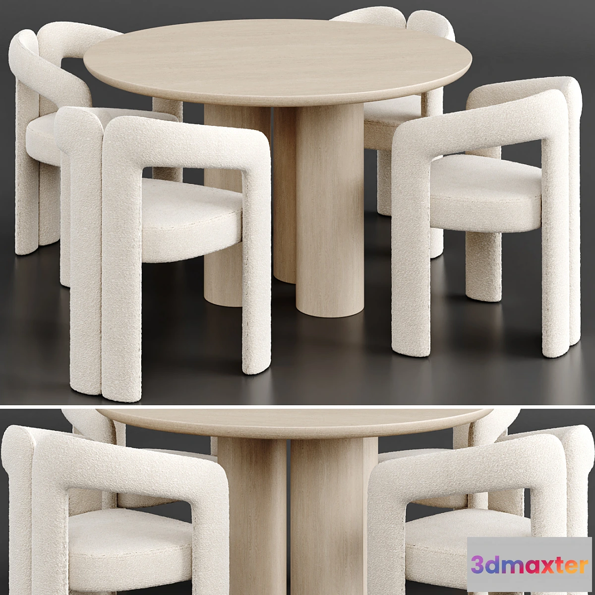 1403306 - Dinning Set 83 3D Max