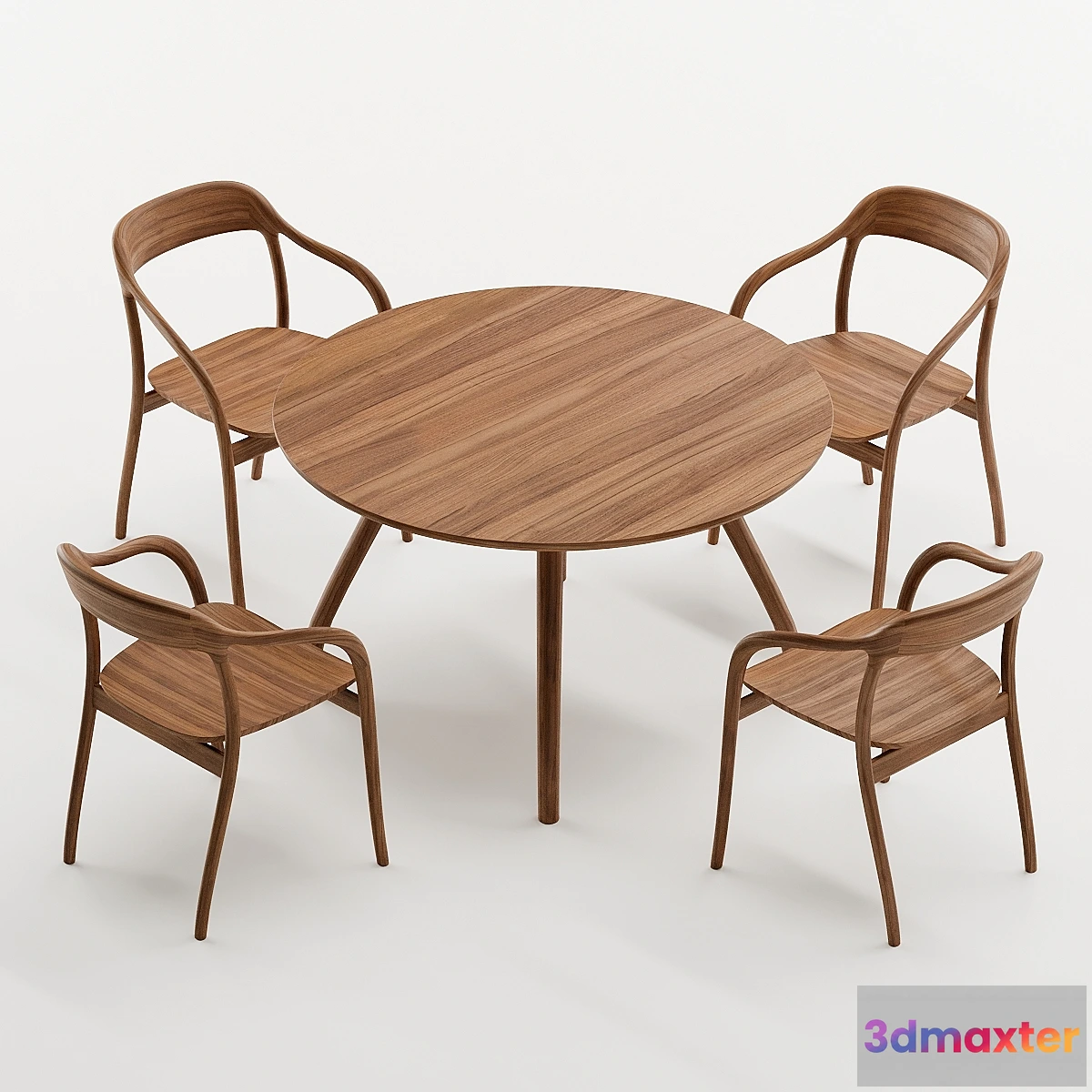1403896 - Tako ROUND TABLE & Tako ARMCHAIR by MARUNI 3D Max