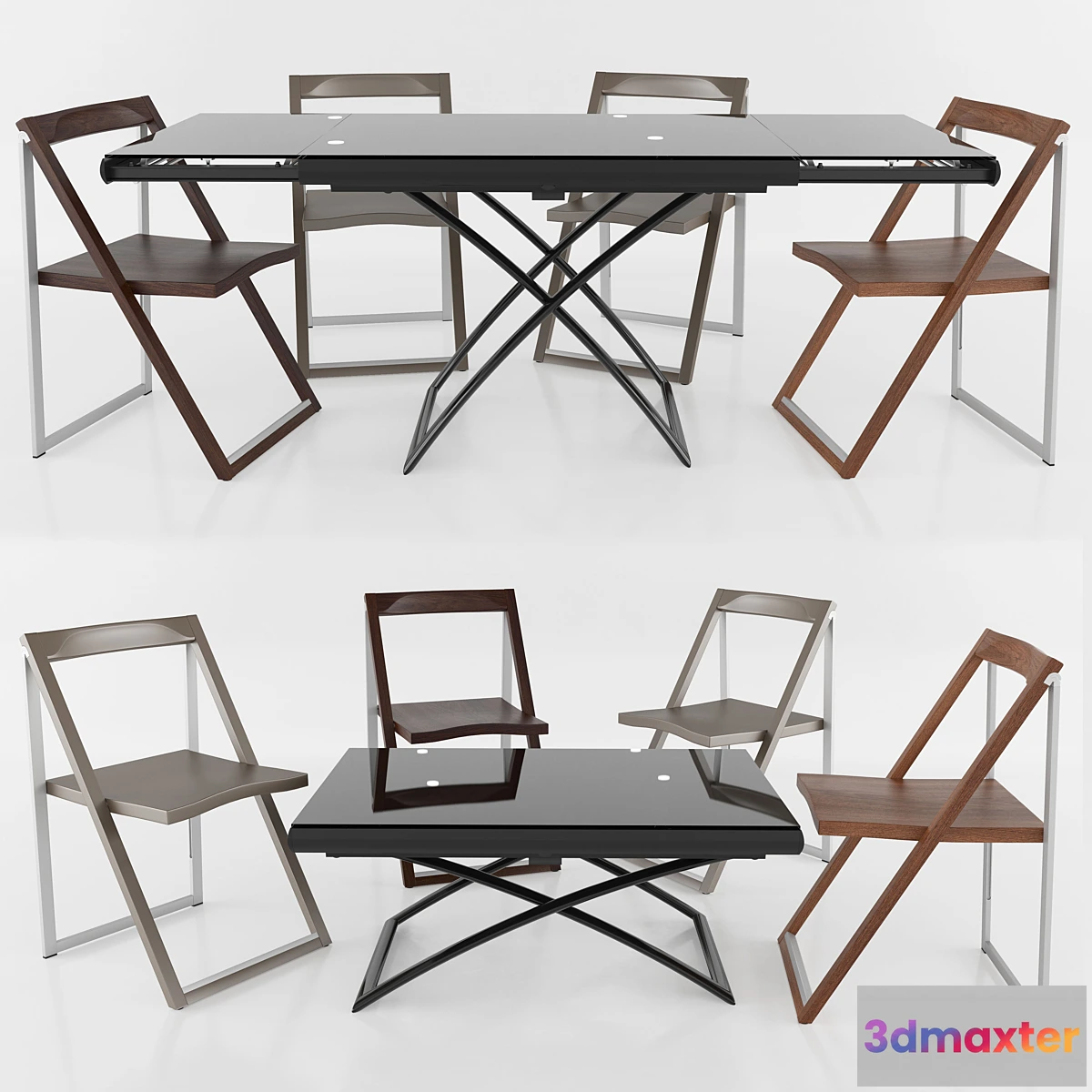 1404508 - Table DAKOTA chair SKIP Calligaris 3D Max